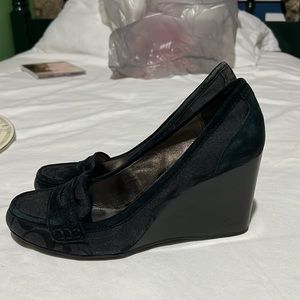 Coach loafer wedge shoes